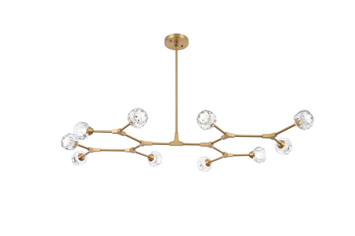 Elegant Zayne 10 Light Pendant in Gold 
 3508D56G CODE:UNIV20 for 20% Off