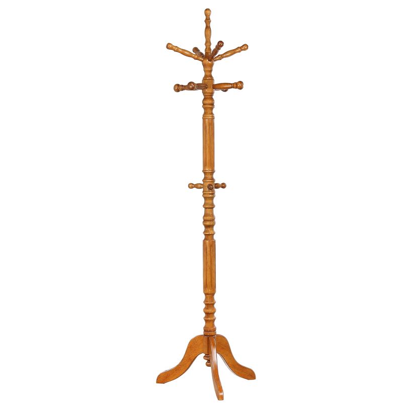 Coaster Achelle Coat Rack with 11 Hooks Golden Brown in Golden Brown 900759