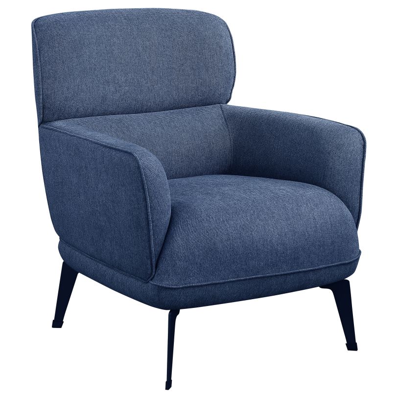 Coaster Andrea Heavy Duty High Back Accent Chair Blue in Blue 903083