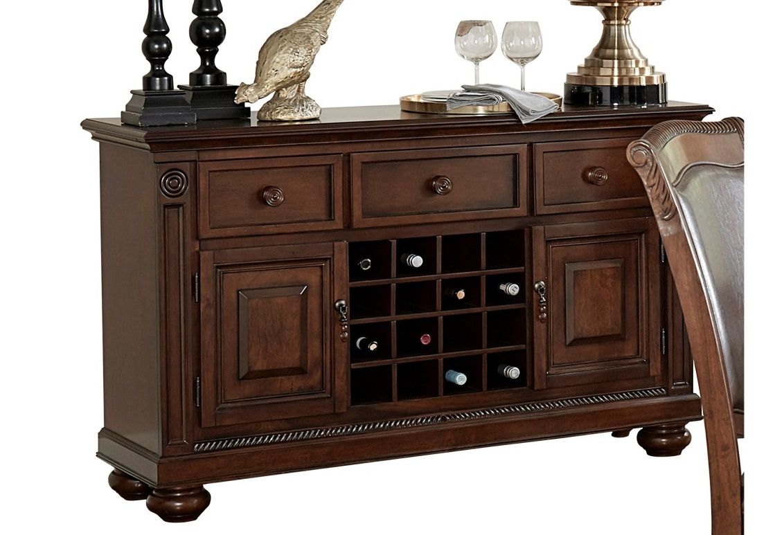 Homelegance Lordsburg Server in Brown Cherry 5473-40