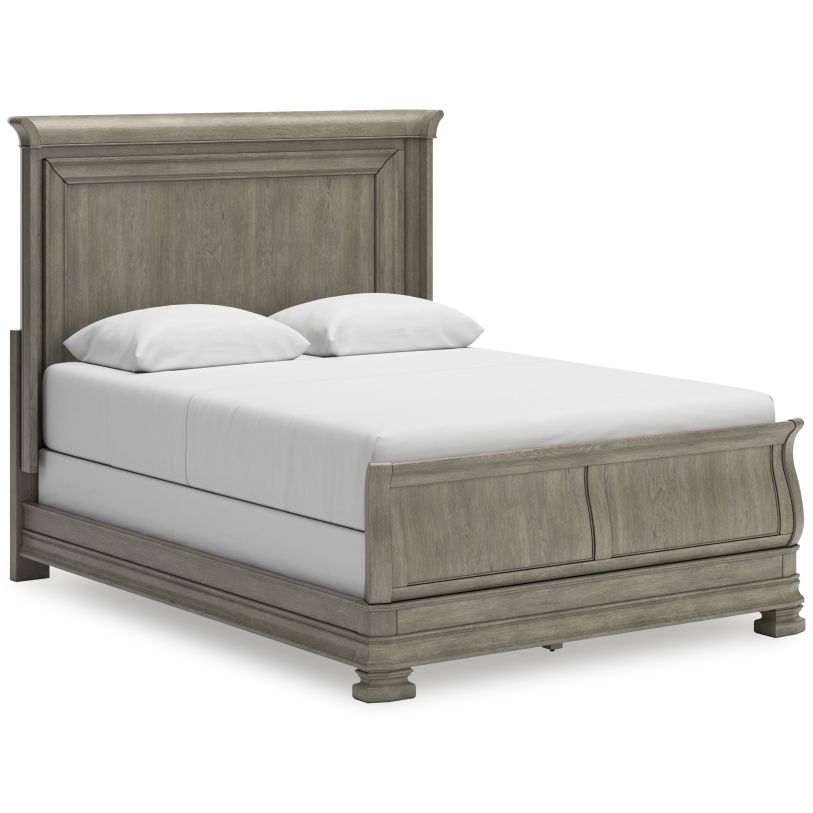 Lexorne Queen Sleigh Bed in Gray B924B2