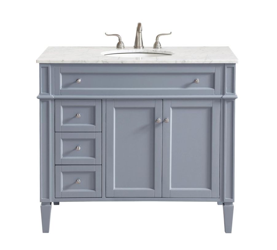 Elegant  40 In. Single Bathroom Vanity Set in Grey VF12540GR CODE:UNIV20 for 20% Off