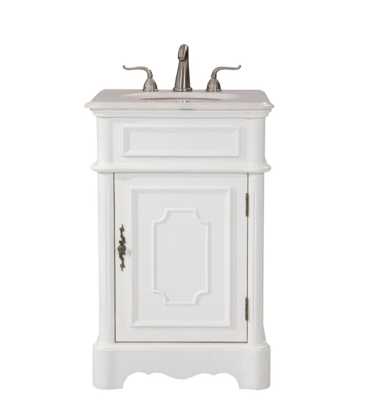 Elegant 21 In. Single Bathroom Vanity Set in Antique White VF30421AW CODE:UNIV20 for 20% Off