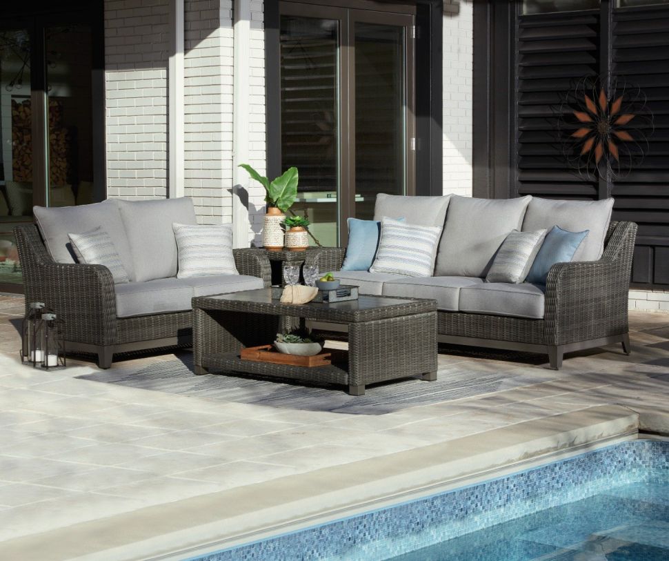 Elite Park 2-Piece Outdoor Seating Set in Gray