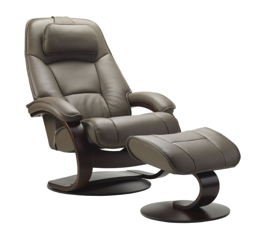 Fjords Admiral C Small Recliner with Footstool  – Manual 350500