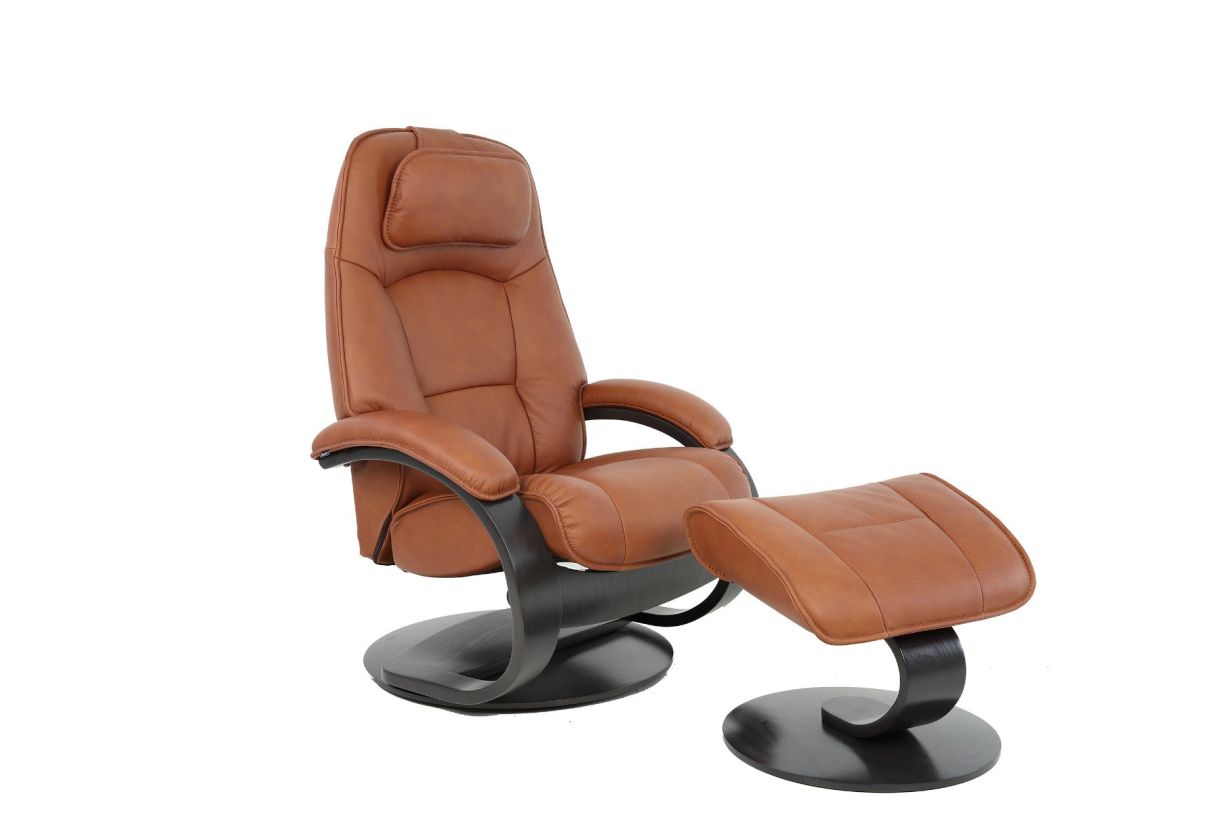 Fjords Admiral C Large Recliner with Footstool  – Manual 351500