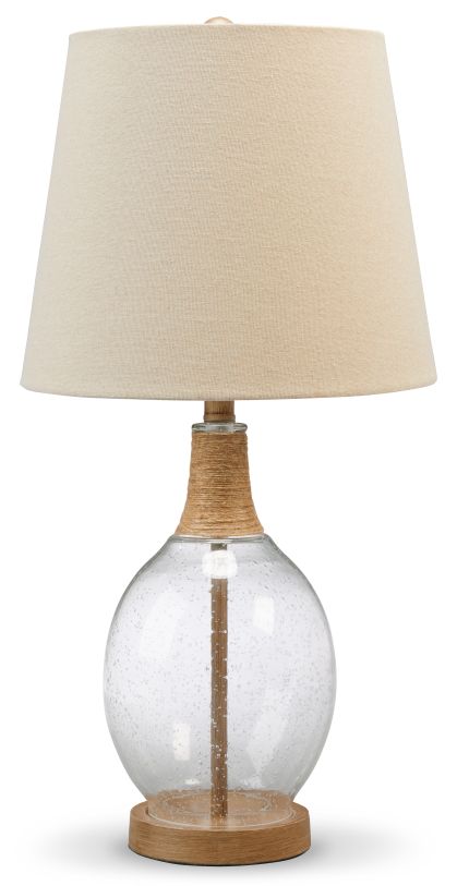 Clayleigh 2Pcs Table Lamp in Clear/Brown L431564 FedEx/UPS