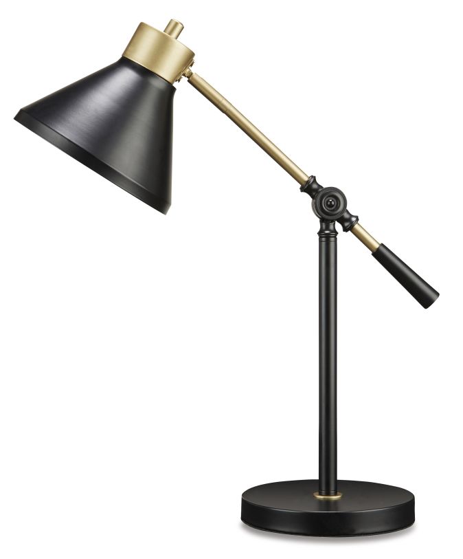 Garville Desk Lamp in Black/Gold Finish L734342 FedEx/UPS