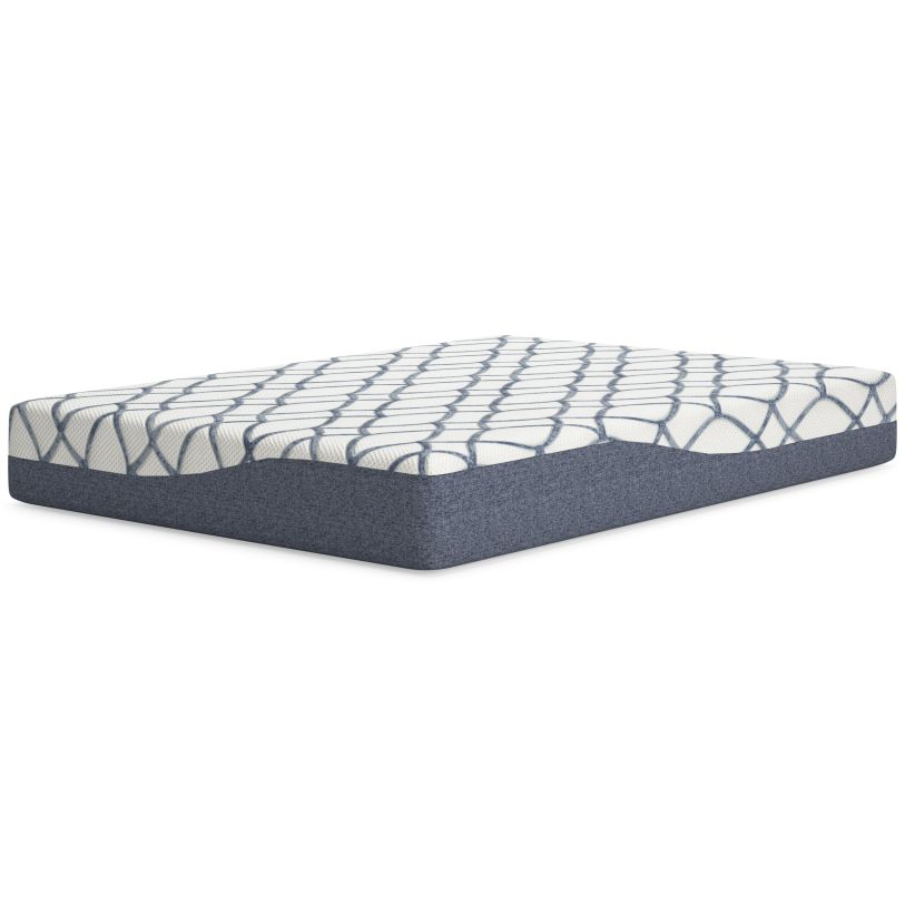 10 Inch Chime Elite 2.0 Full Mattress in White/Blue M42521 FedEx/UPS